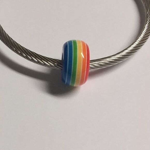Rainbow Charm for Pandora Style Bracelet‎ - Picture 1 of 4